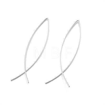 Minimalist Brass Earrings EJEW-TA0010-01S-1