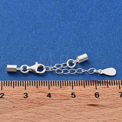 925 Sterling Silver Curb Chain Extender STER-G039-01D-S-1