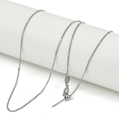 304 Stainless Steel Chain Necklaces NJEW-H042-03P-1