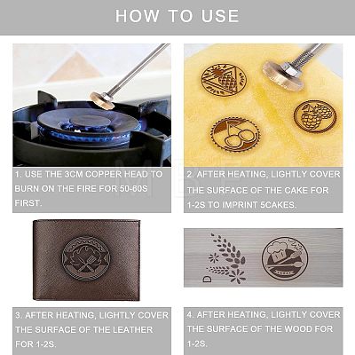 Stamping Embossing Soldering Brass with Stamp AJEW-WH0113-15-167-1