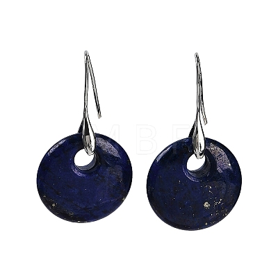 Natural Lapis Lazuli Dangle Earrings EJEW-C119-01P-08-1