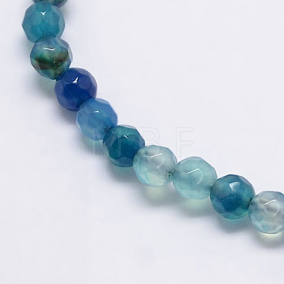 Natural Agate Round Beads Strand G-L084-4mm-07-1