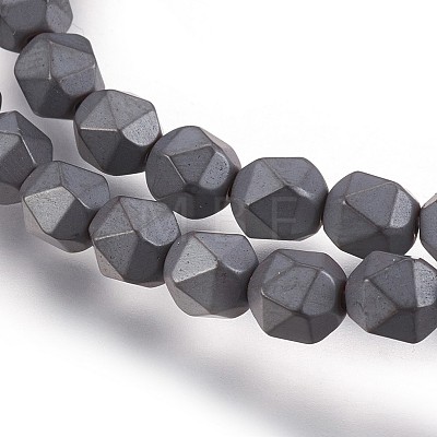 Non-magnetic Synthetic Hematite Beads Strands G-P401-05-1