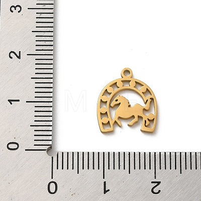 304 Stainless Steel Charms STAS-O005-17G-1