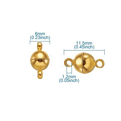 Brass Magnetic Clasps KK-TA0007-32-1