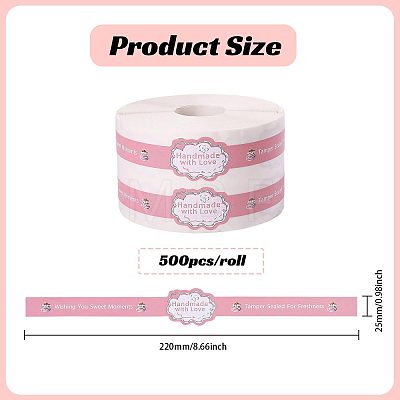 Copperplate Paper Stickers OFST-WH0004-198-1