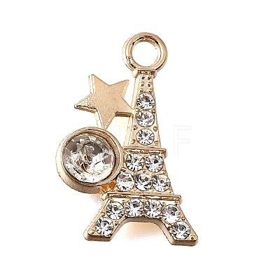 Alloy Rhinestone Pendants FIND-E049-09KCG-1