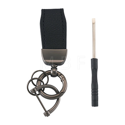 PU Leather Keychains KEYC-TADJ0009-03B-01-1