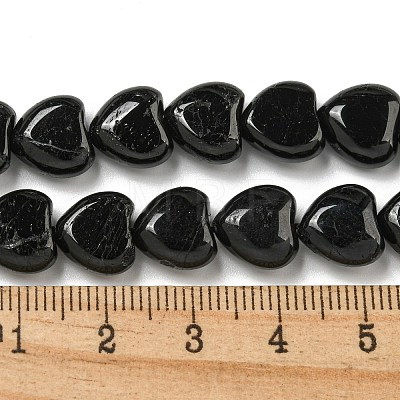 Natural Black Tourmaline Beads Strands G-H005-C12-01-1