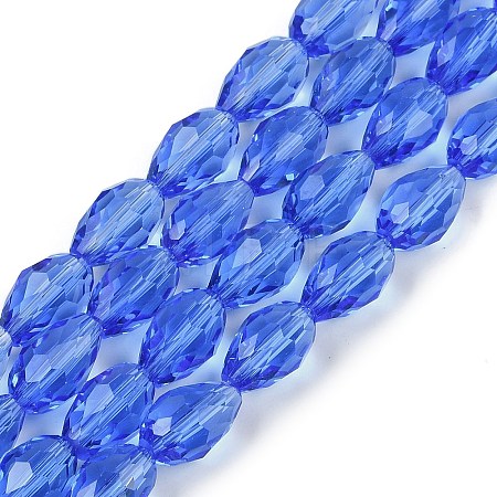 Transparent Glass Beads Strands EGLA-N013-T10mm-D10-1