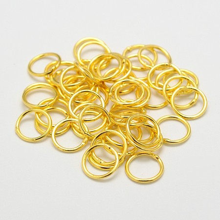 Brass Soldered Closed Jump Rings KK-WH0084-05A-G-1