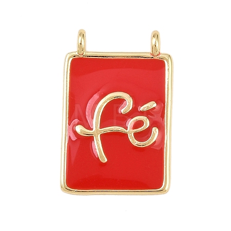 Brass Enamel Pendants KK-L251-01G-A01-1
