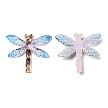 Transparent Resin Pendants RESI-WH0020-020H-1