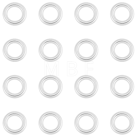 20Pcs 925 Sterling Silver Round Rings STER-BBC0009-64B-S-1