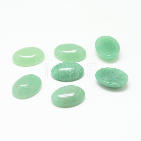 Natural Green Aventurine Gemstone Cabochons G-T020-13x18mm-08-1