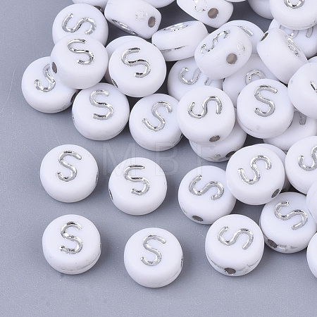 Plating Acrylic Beads X-PACR-R243-04S-1