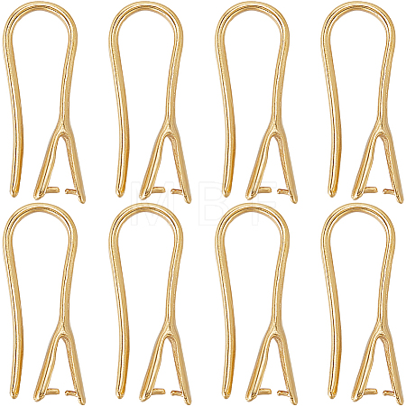 20Pcs Rack Plating Brass Earring Hooks KK-SC0004-61-RS-1