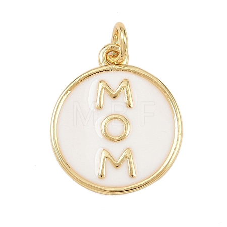 Brass Enamel Pendants X-KK-L251-02G-C04-1