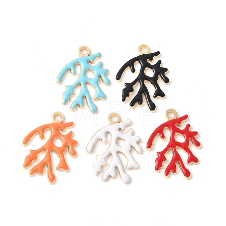 Alloy Enamel Pendants PALLOY-E775-01A-1