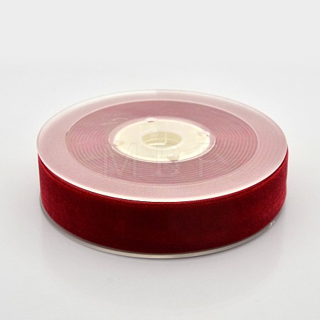 Polyester Velvet Ribbon for Gift Packing and Festival Decoration SRIB-M001-23mm-260-1