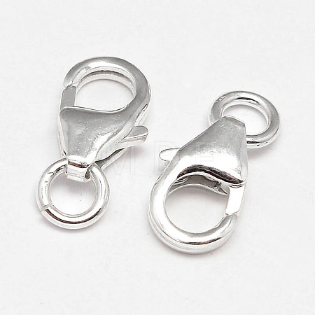 925 Sterling Silver Lobster Claw Clasps STER-F014-09B-1