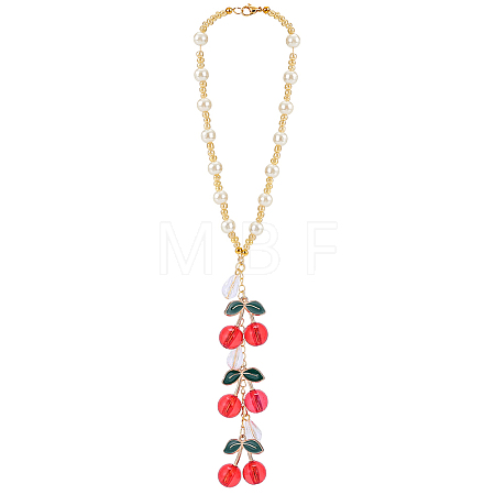 Acrylic & Resin & Glass Seed Beaded Car Hanging Pendant Decorations HJEW-DR00329-1