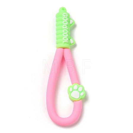 Cat Paw Print PVC Plastic Phone Wristlet Strap Rope KY-Z001-01A-1