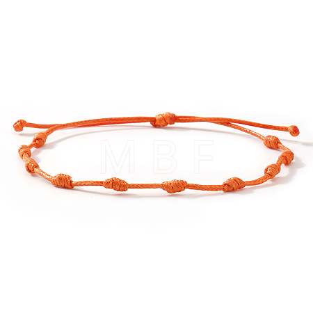 Adjustable Polyester Cord Braided Bracelets for Friendship Couple UP1845-5-1