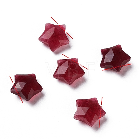 Natural Red Jade Charms X-G-H241-04H-1