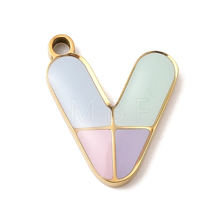 304 Stainless Steel Pendants STAS-K297-09V-G-1