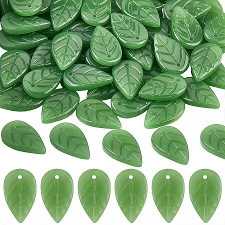 120Pcs Handmade Lampwork Pendants LAMP-PA0001-24B-1