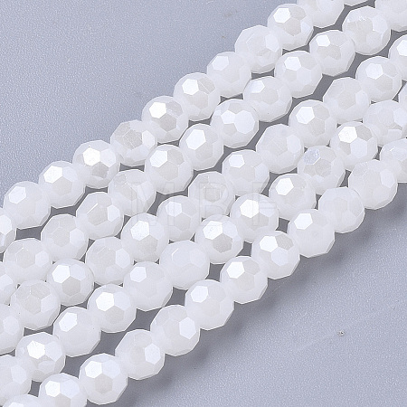 Electroplate Glass Beads Strands LS-EGLA-R018-4mm-7-1
