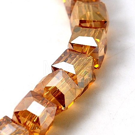 Electorplated Glass Beads EGLA-E006-2H-1