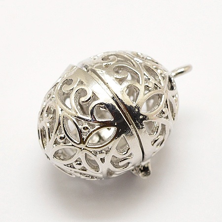 Brass Diffuser Locket Pendants KK-P100-40P-NR-1