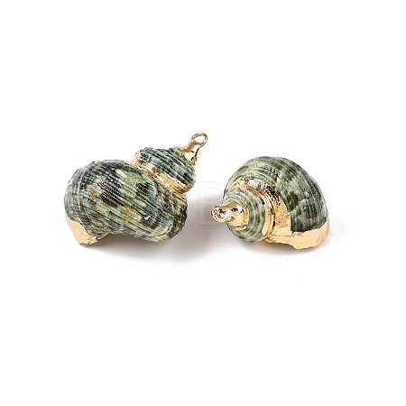 Natural Sea Shell Pendants SSHEL-N038-56-1