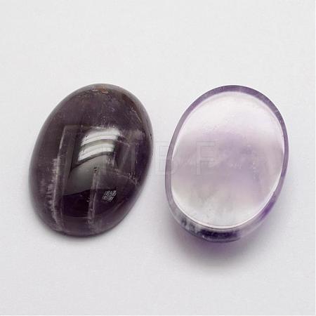 Natural Amethyst Cabochons G-D860-A12-1