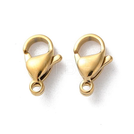 304 Stainless Steel Lobster Claw Clasps STAS-V007-01C-G-1