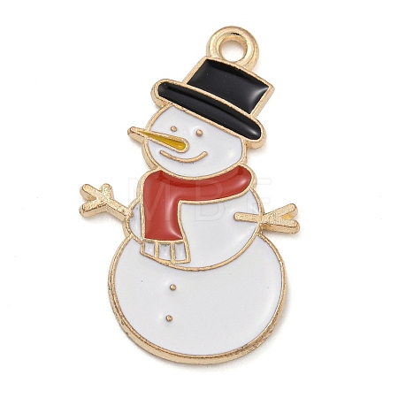 Christmas Theme Alloy Enamel Pendants X-ENAM-Z019-01K-1