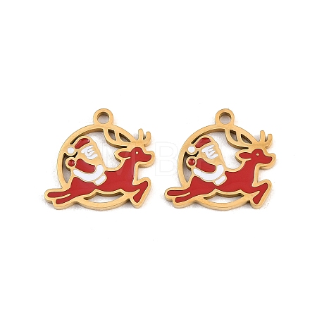 304 Stainless Steel Enamel Pendants SA-CBA85C0-01A-G-1