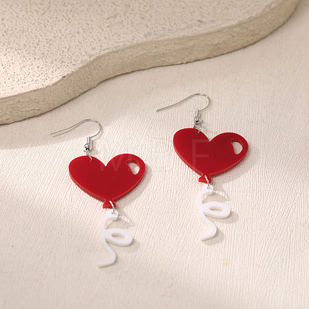 Valentine's Day Acrylic Dangle Earrings FS-WGB34A3-17-1