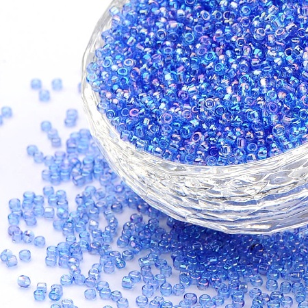 FGB 8/0 Grade A Round Glass Seed Beads SEED-Q010-3mm-F543-1