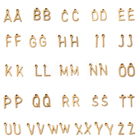26Pcs 304 Stainless Steel Charms STAS-B128-02G-1