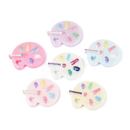 Palette Opaque Resin Cabochons CRES-T025-43M-1