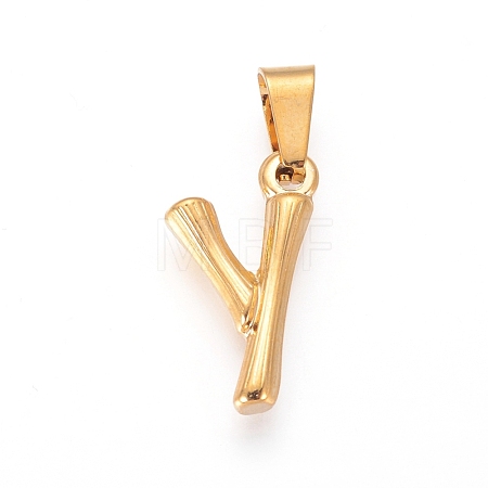 304 Stainless Steel Pendants X-STAS-F235-01G-Y-1