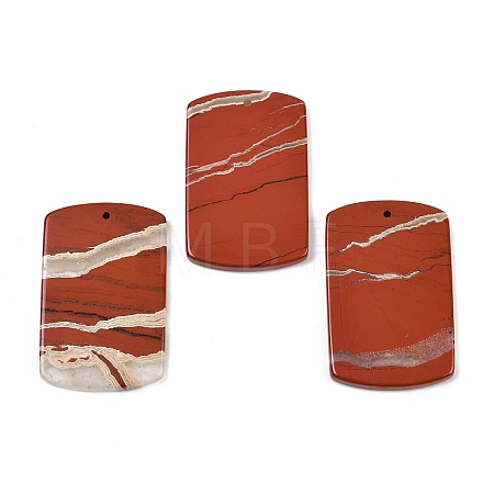 Natural Red Jasper Pendants G-K354-14G-1