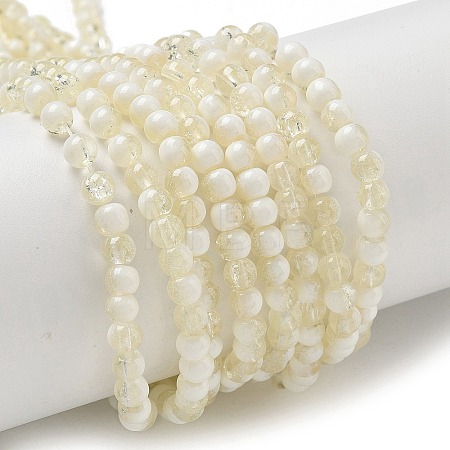 Crackle Glass Beads Strands GLAA-U001-4mm-11-1
