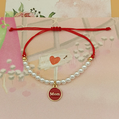 Mother's Day Alloy Enamel Charm Bracelets FS-WGE9C02-01-1