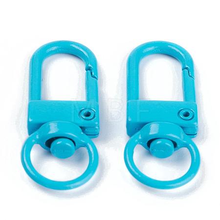 Zinc Alloy Baking Paint Swivel Snap Hooks Clasps PALLOY-H194-A10-1