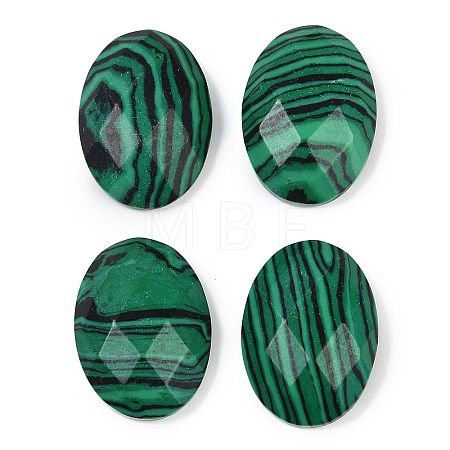 Synthetic Malachite Cabochons G-G760-A14-1