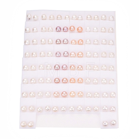 Natural Pearl Stud Earrings PEAR-N020-13A-01-1
